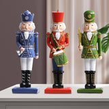 Maxbell 12inch Christmas Nutcracker Ornament Doll for Home Decor New Year Gift Blue