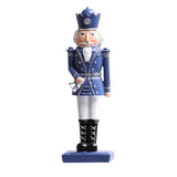 Maxbell 12inch Christmas Nutcracker Ornament Doll for Home Decor New Year Gift Blue