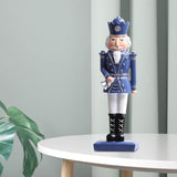 Maxbell 12inch Christmas Nutcracker Ornament Doll for Home Decor New Year Gift Blue