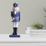 Maxbell 12inch Christmas Nutcracker Ornament Doll for Home Decor New Year Gift Blue