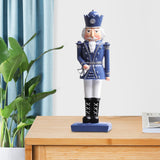 Maxbell 12inch Christmas Nutcracker Ornament Doll for Home Decor New Year Gift Blue
