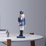 Maxbell 12inch Christmas Nutcracker Ornament Doll for Home Decor New Year Gift Blue