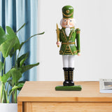 Maxbell 12inch Christmas Nutcracker Ornament Doll for Home Decor New Year Gift Green