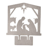 Maxbell Jesus Ornament Holy Family Statue Figurines Jesus Birth Argent Style A