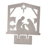 Maxbell Jesus Ornament Holy Family Statue Figurines Jesus Birth Argent Style A