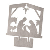 Maxbell Jesus Ornament Holy Family Statue Figurines Jesus Birth Argent Style A