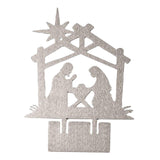 Maxbell Jesus Ornament Holy Family Statue Figurines Jesus Birth Argent Style B