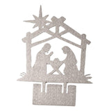 Maxbell Jesus Ornament Holy Family Statue Figurines Jesus Birth Argent Style B
