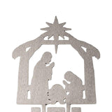 Maxbell Jesus Ornament Holy Family Statue Figurines Jesus Birth Argent Style C
