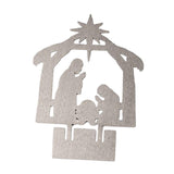 Maxbell Jesus Ornament Holy Family Statue Figurines Jesus Birth Argent Style C