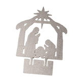 Maxbell Jesus Ornament Holy Family Statue Figurines Jesus Birth Argent Style C