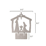 Maxbell Jesus Ornament Holy Family Statue Figurines Jesus Birth Argent Style D
