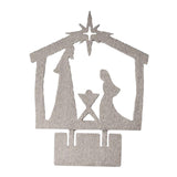 Maxbell Jesus Ornament Holy Family Statue Figurines Jesus Birth Argent Style D