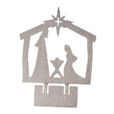 Maxbell Jesus Ornament Holy Family Statue Figurines Jesus Birth Argent Style D