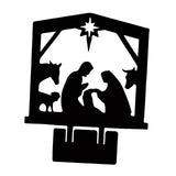 Maxbell Jesus Ornament Holy Family Statue Figurines Jesus Birth Black Style A