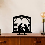 Maxbell Jesus Ornament Holy Family Statue Figurines Jesus Birth Black Style A