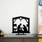 Maxbell Jesus Ornament Holy Family Statue Figurines Jesus Birth Black Style A