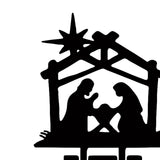 Maxbell Jesus Ornament Holy Family Statue Figurines Jesus Birth Black Style B