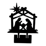 Maxbell Jesus Ornament Holy Family Statue Figurines Jesus Birth Black Style B