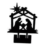 Maxbell Jesus Ornament Holy Family Statue Figurines Jesus Birth Black Style B