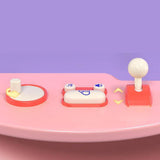 Maxbell Electronic Claw Machine Electronic Arcade Game for Children Party Favors Pink with 36 Doll