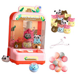 Maxbell Electronic Claw Machine Electronic Arcade Game for Children Party Favors Pink with 36 Doll