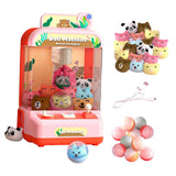 Maxbell Electronic Claw Machine Electronic Arcade Game for Children Party Favors Pink with 36 Doll