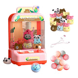 Maxbell Electronic Claw Machine Electronic Arcade Game for Children Party Favors Pink with 36 Doll