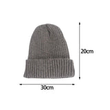 Maxbell Winter Hat Warm Beanie Fashion Thick for Unisex Winter Activities Skiing Gray