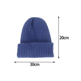 Maxbell Winter Hat Warm Beanie Fashion Thick for Unisex Winter Activities Skiing Blue