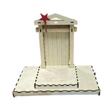 Maxbell Jesus Manger Nativity Scene Wood Structure for Religious Inspiration Gift