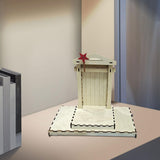 Maxbell Jesus Manger Nativity Scene Wood Structure for Religious Inspiration Gift