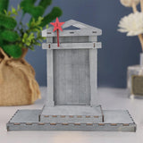 Maxbell Mini Jesus Manger Nativity Scene Wood Structure Ornament for Study Room