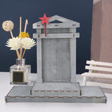 Maxbell Mini Jesus Manger Nativity Scene Wood Structure Ornament for Study Room