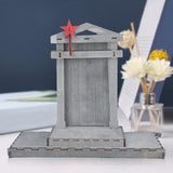 Maxbell Mini Jesus Manger Nativity Scene Wood Structure Ornament for Study Room
