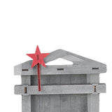 Maxbell Mini Jesus Manger Nativity Scene Wood Structure Ornament for Study Room
