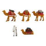 Maxbell 5 Pieces Cute Resin Camel Figurines Statues Landscape Desktop Decor