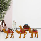 Maxbell 5 Pieces Cute Resin Camel Figurines Statues Landscape Desktop Decor