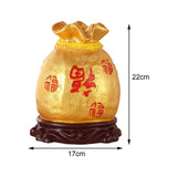 Maxbell Piggy Bank Crafts Figurine Saving Box Feng Shui Ornament for Home Decoration Inverted Fu