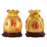 Maxbell Piggy Bank Crafts Figurine Saving Box Feng Shui Ornament for Home Decoration Inverted Fu
