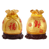 Maxbell Piggy Bank Crafts Figurine Saving Box Feng Shui Ornament for Home Decoration Inverted Fu