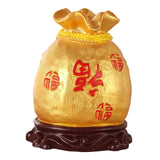 Maxbell Piggy Bank Crafts Figurine Saving Box Feng Shui Ornament for Home Decoration Inverted Fu