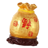 Maxbell Piggy Bank Crafts Figurine Saving Box Feng Shui Ornament for Home Decoration Inverted Fu