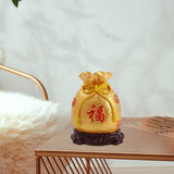Maxbell Piggy Bank Crafts Figurine Saving Box Feng Shui Ornament for Home Decoration Positive Fu