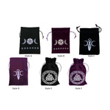 Maxbell Small Tarot Oracle Cards Bag Universal Board Game Card with Drawstring Style A