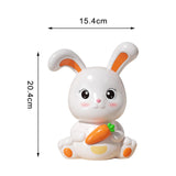Maxbell Rabbit Piggy Bank Ornament Saving Box Animal Statue for Cabinet Office Gifts
