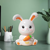 Maxbell Rabbit Piggy Bank Ornament Saving Box Animal Statue for Cabinet Office Gifts
