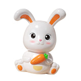 Maxbell Rabbit Piggy Bank Ornament Saving Box Animal Statue for Cabinet Office Gifts