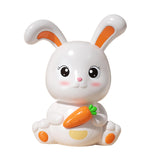 Maxbell Rabbit Piggy Bank Ornament Saving Box Animal Statue for Cabinet Office Gifts