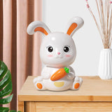 Maxbell Rabbit Piggy Bank Ornament Saving Box Animal Statue for Cabinet Office Gifts
